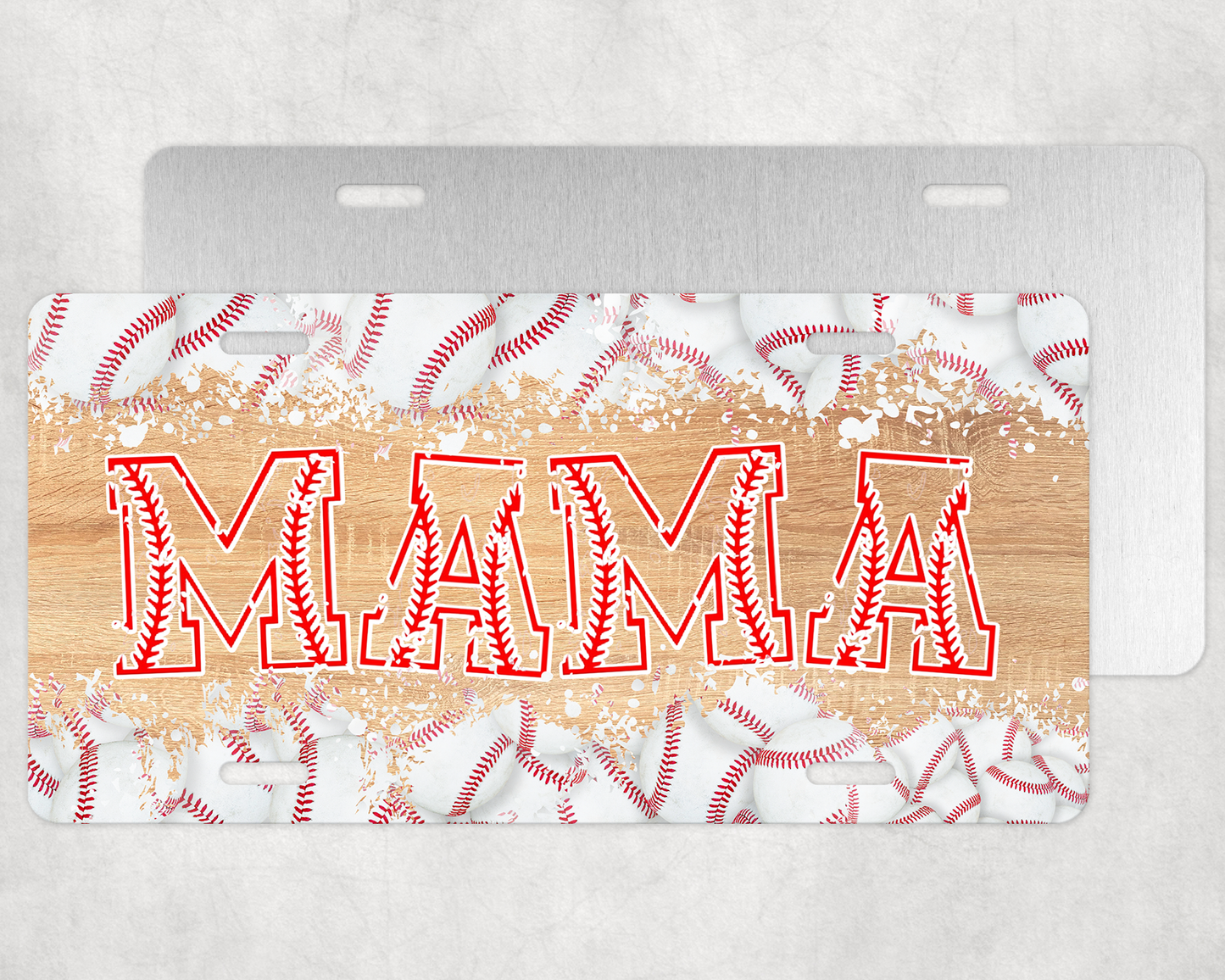 Baseball Mama Sublimation License Plate