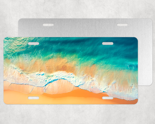 Beach Sublimation License Plate