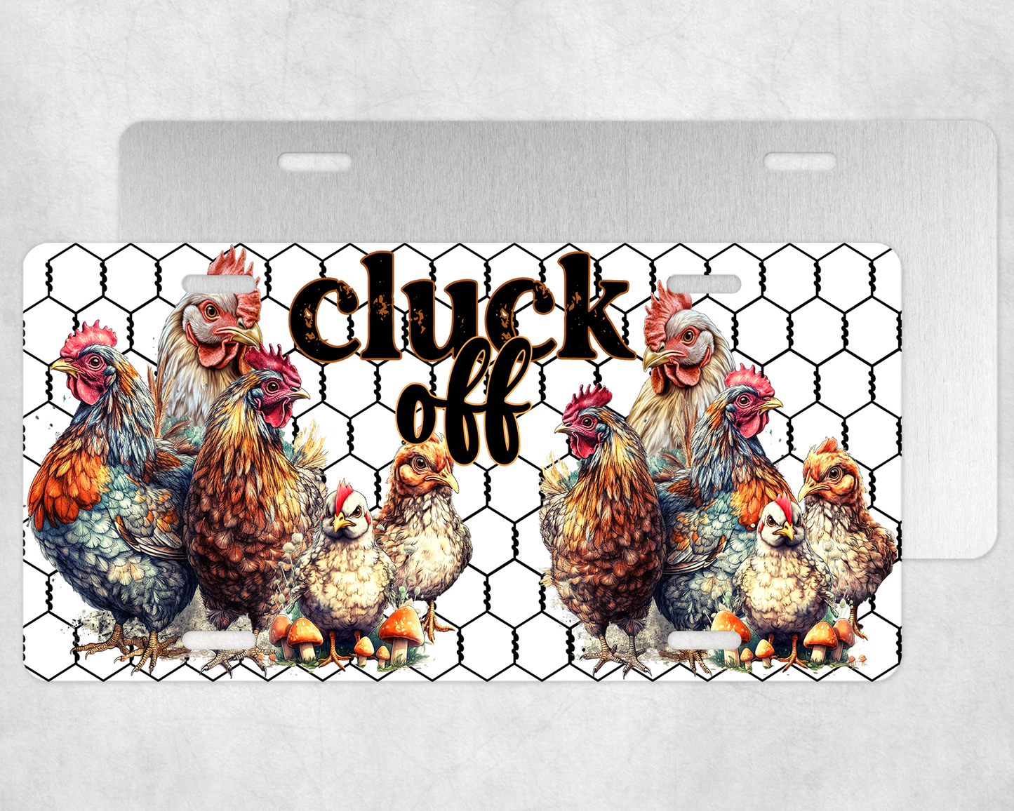 Chuck Off License Plate