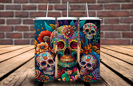 Colorful Sugar Skull 90897 Tumbler