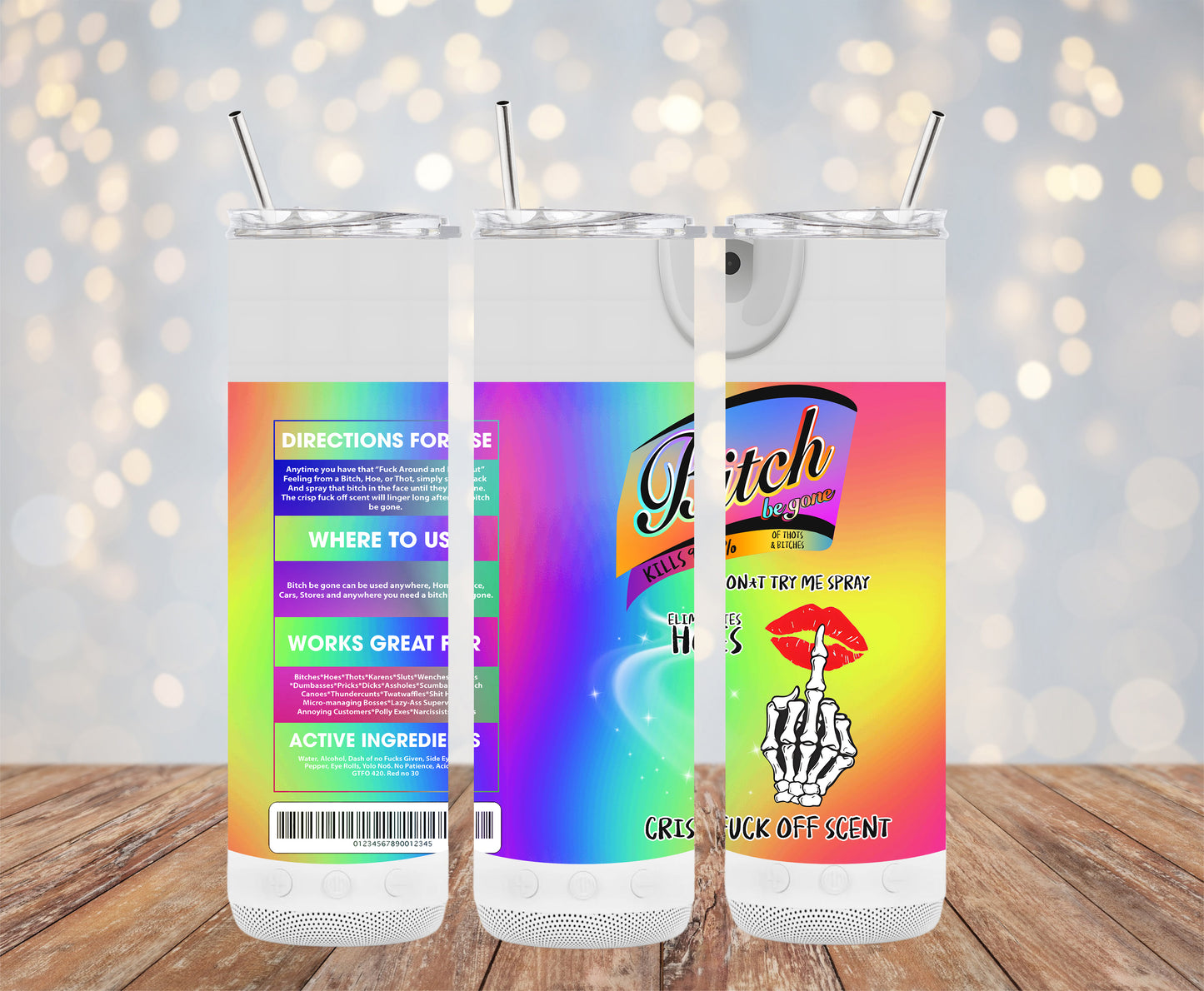 Bitch Be Gone 16 Tumbler