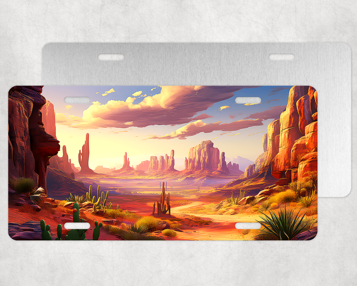 Desert 2 License Plate