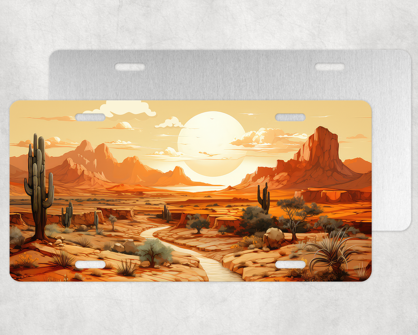 Desert 3 License Plate