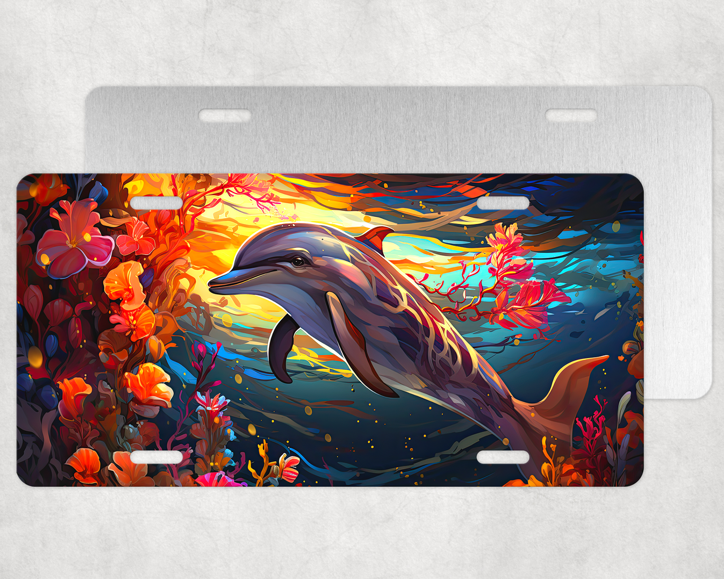 Dolphin 4 License Plate