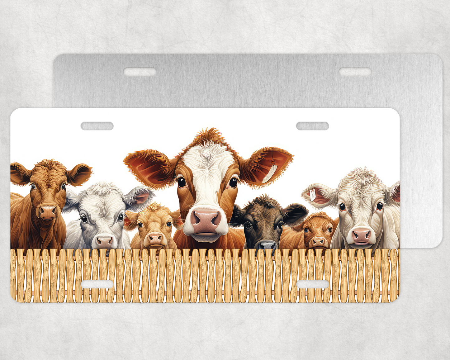 Farm Cows License Plate