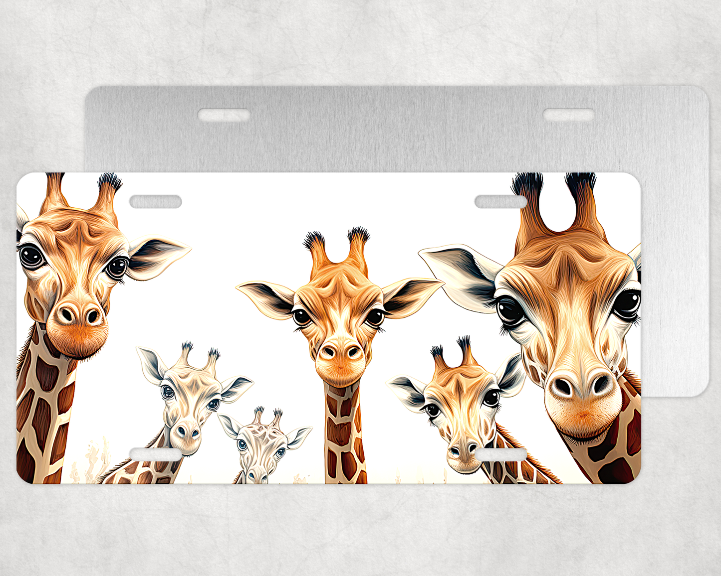 Giraffe License Plate