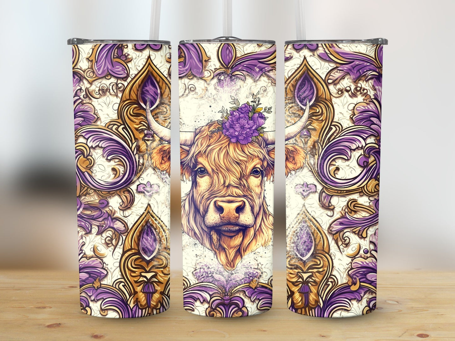 Mardi Highaland (Mardi Gras Tumbler)