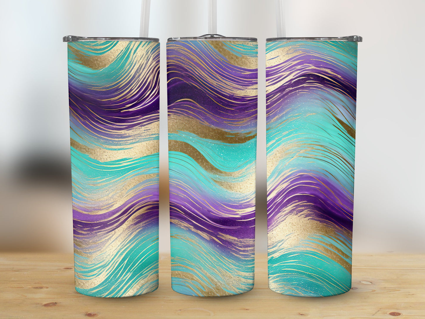 Mardi Pattern (Mardi Gras Tumbler)