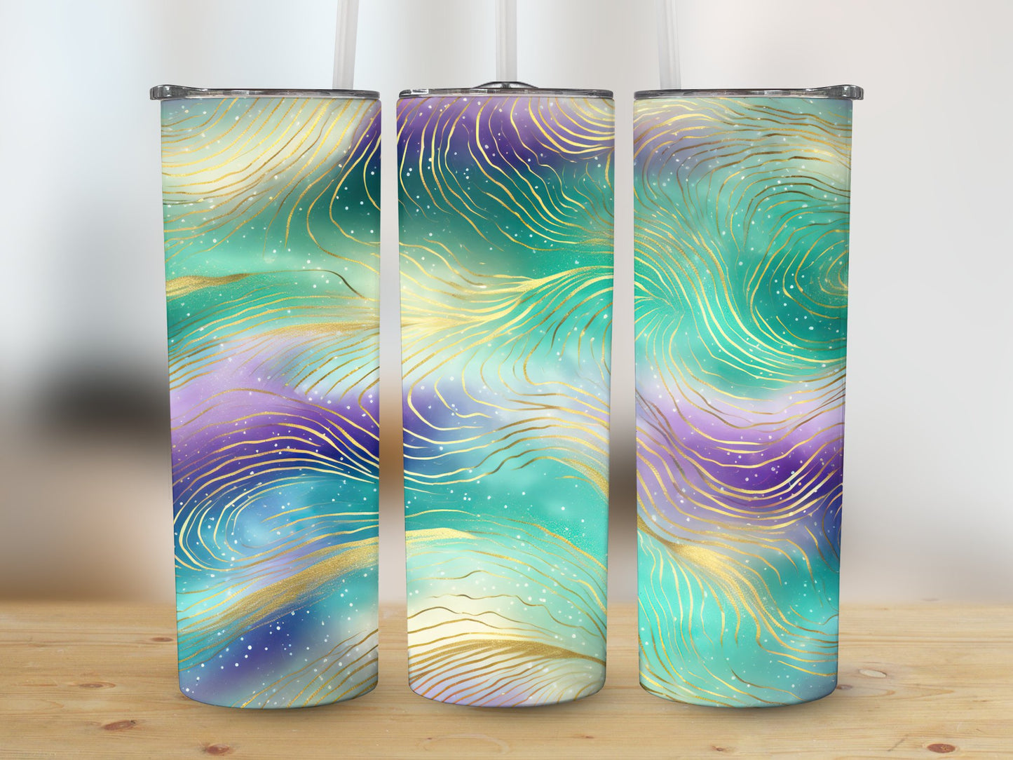 Mardi Pattern (Mardi Gras Tumbler)
