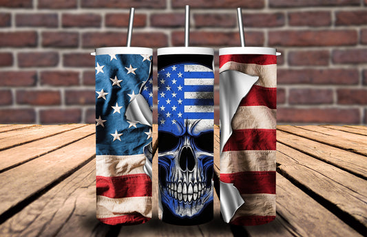Police Skull 90927 Tumbler