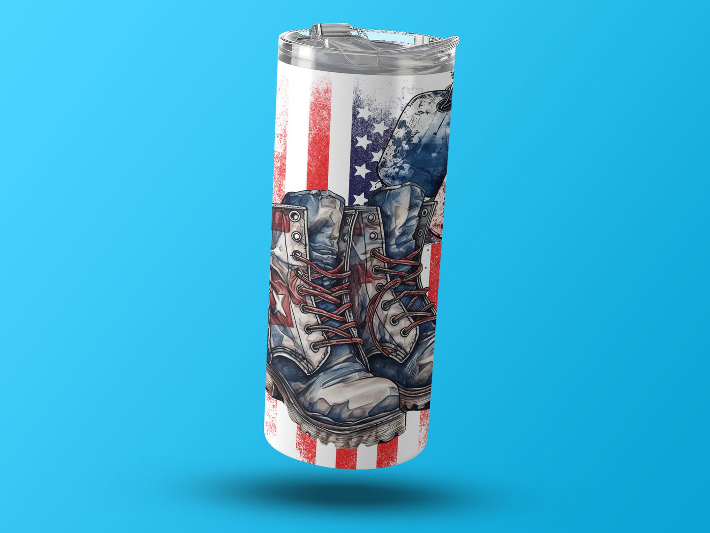 Patriotic Boots and Dog Tags (4th July Tumblers) 8371275