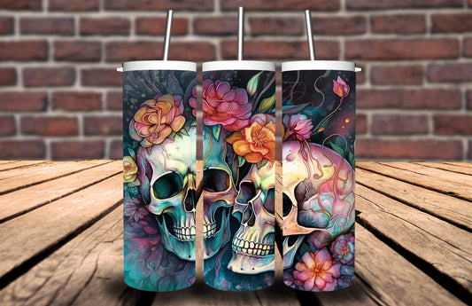 Flower Skull 90903 Tumbler