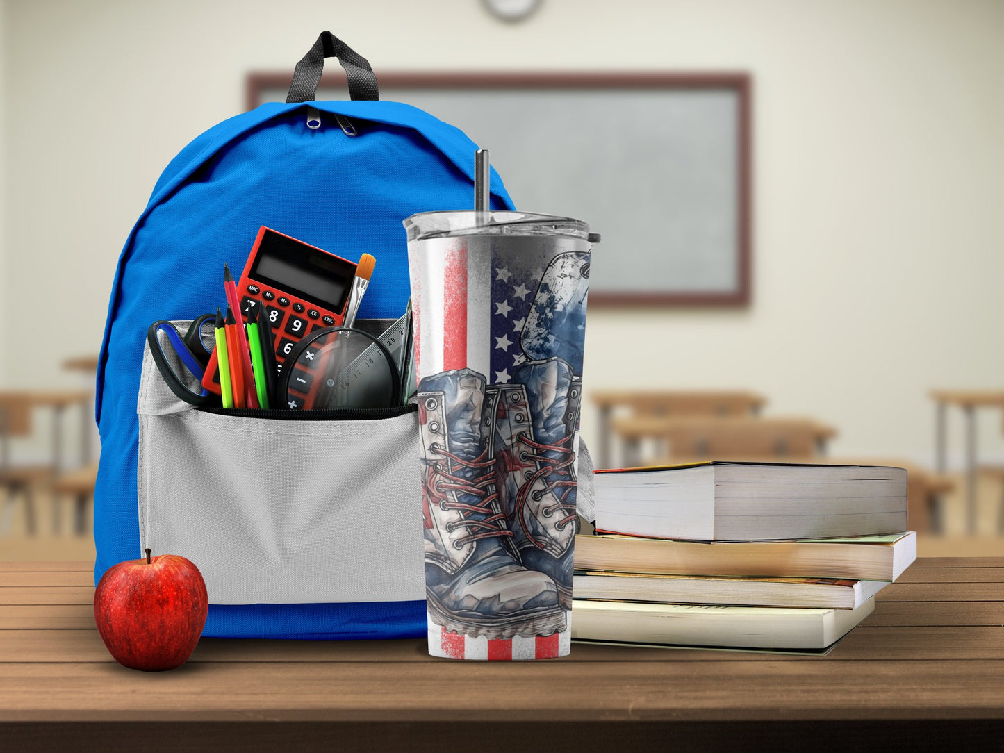 Patriotic Boots and Dog Tags (4th July Tumblers) 8371275