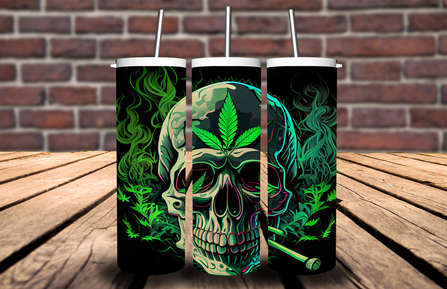 Smoking Skull 90907 Tumbler