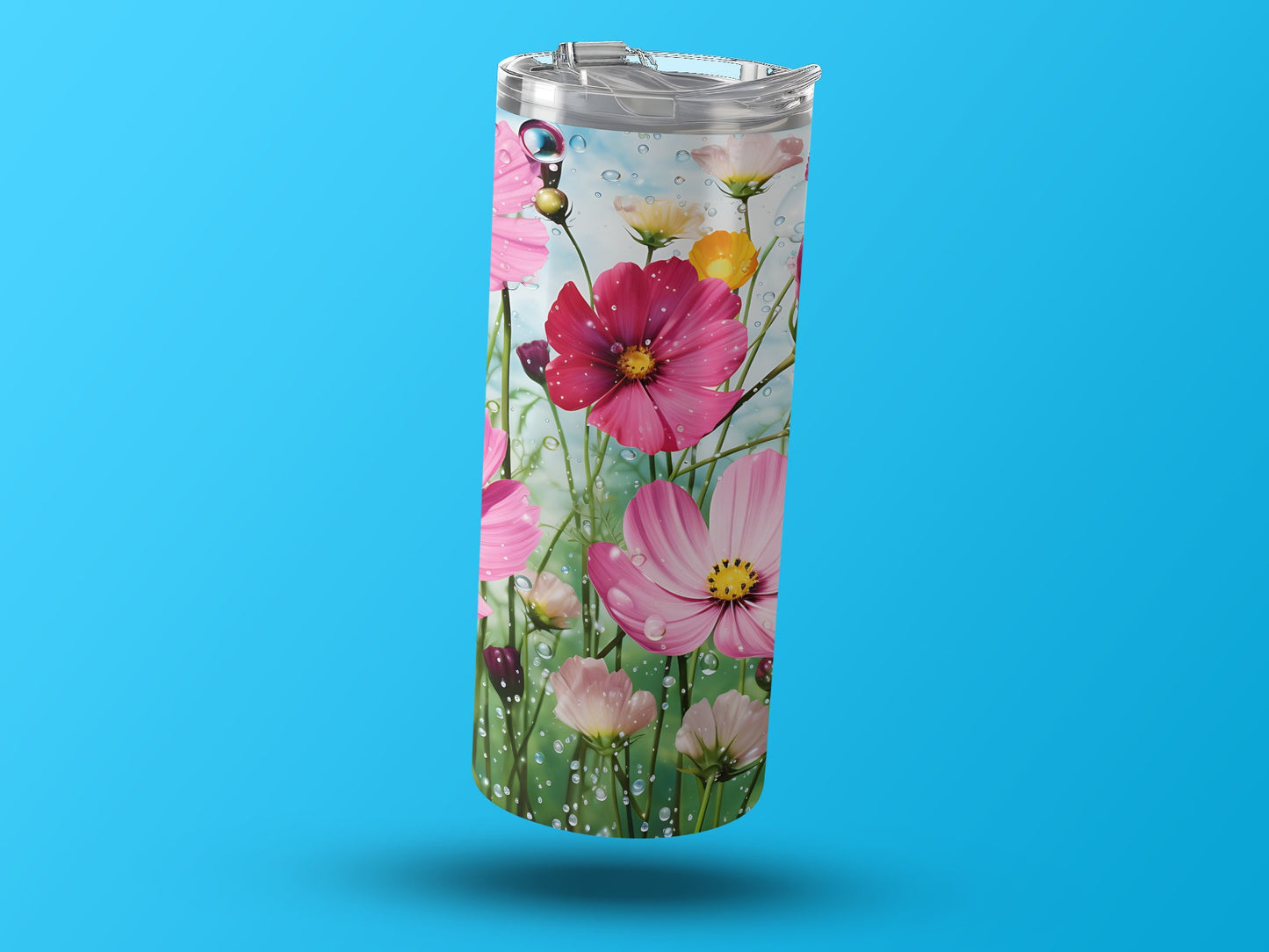 Floral Design Insulated Tumbler Stylish Travel Cup product type