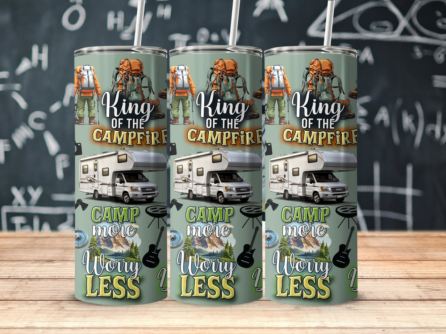 King of the Campfire Camp More Worry Less product