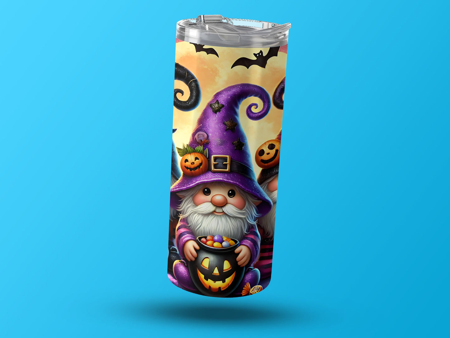 Halloween Gnome Tumbler with Colorful Candy product