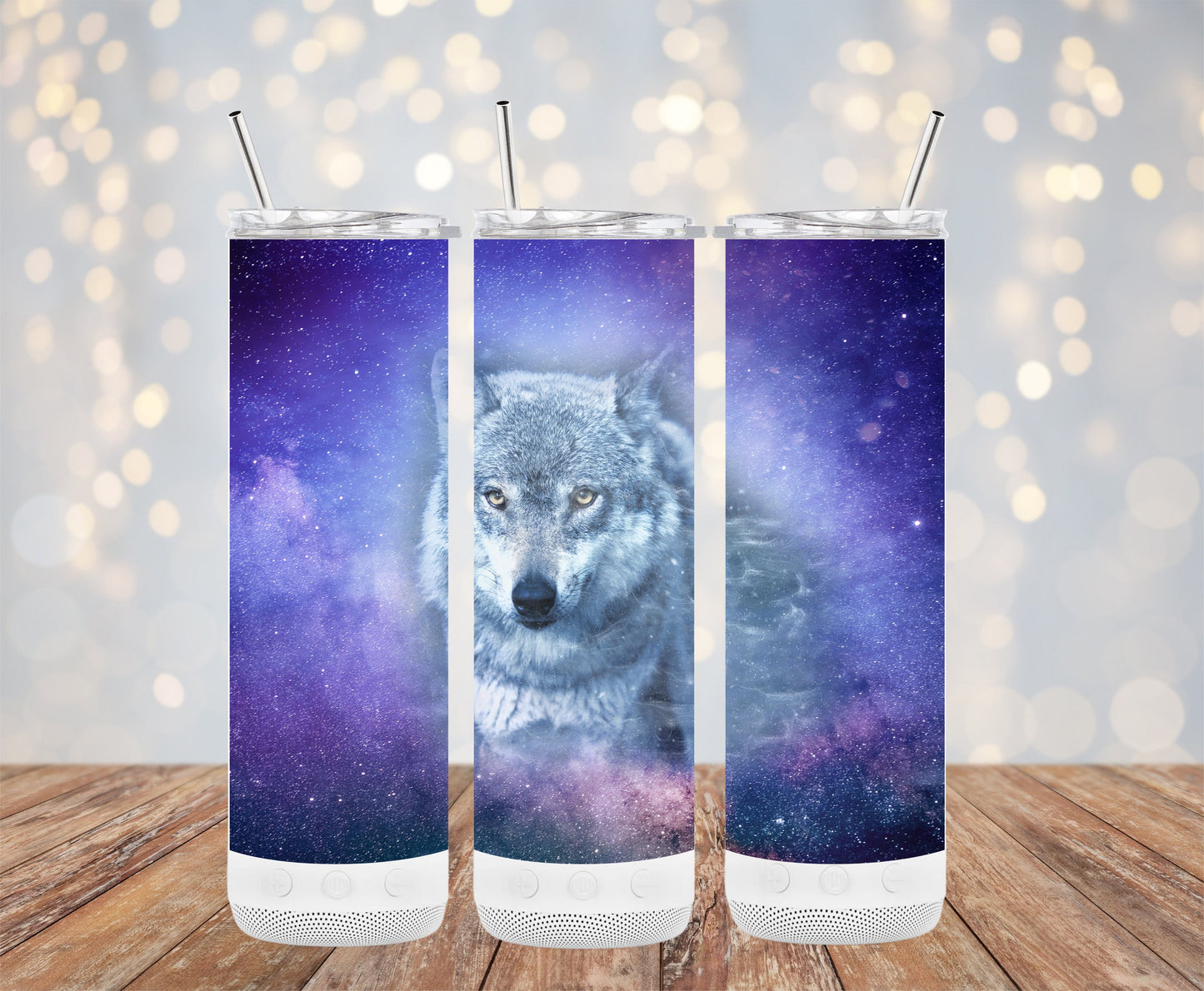 Wolf Galaxy Art Design Printed Tumbler product type