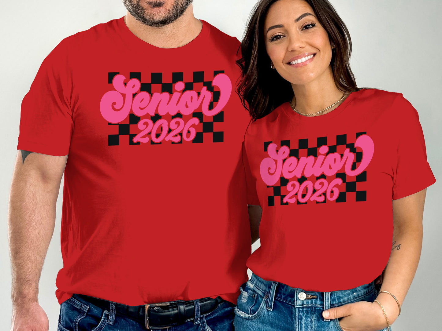 Senior 2026 Checkered Graphic T-Shirt product