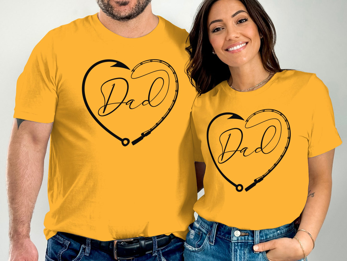 Matching Dad Heart Stethoscope Graphic T-Shirt product type