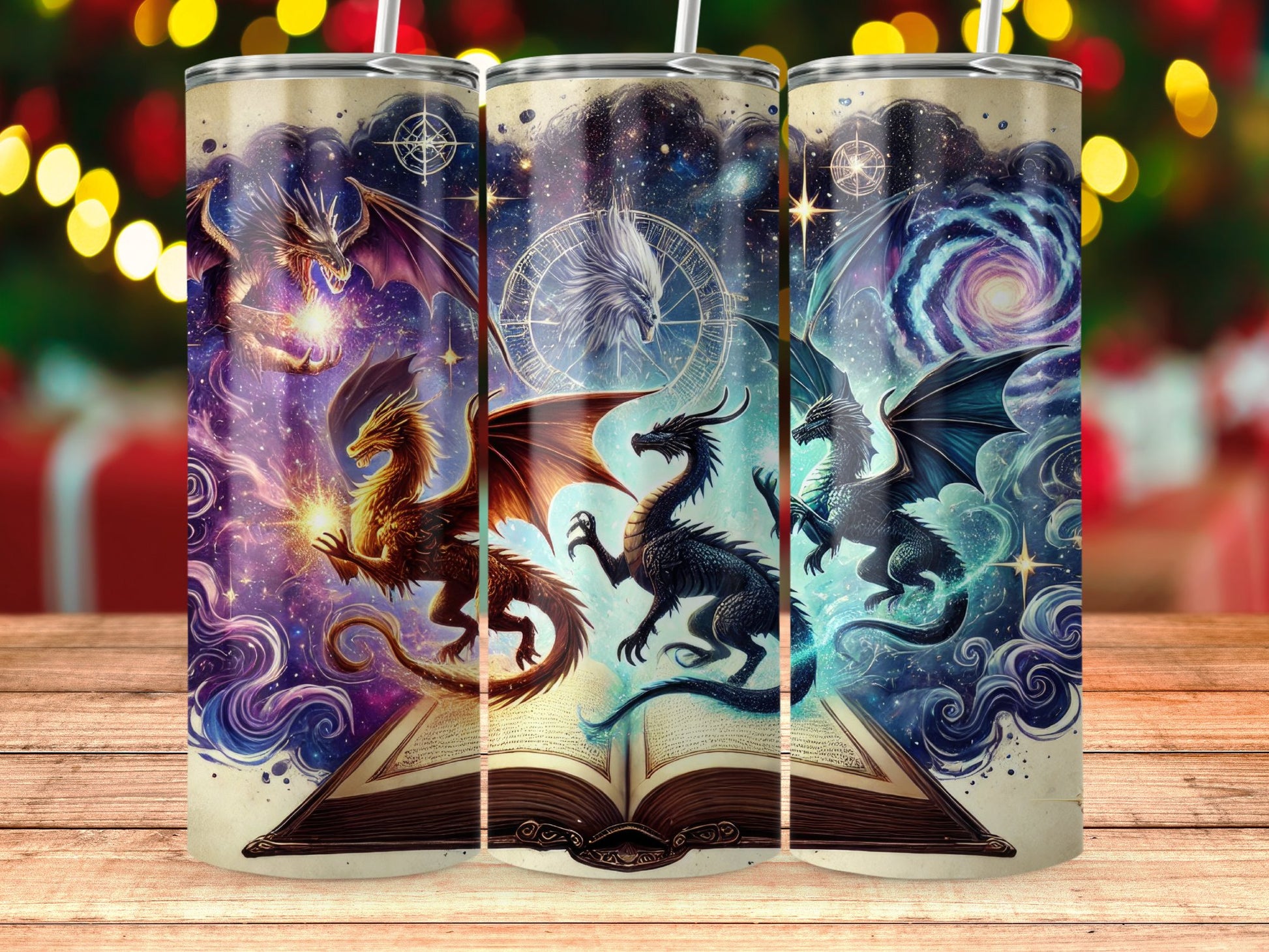 Cosmic Dragon Fantasy Art Tumbler Product Type
