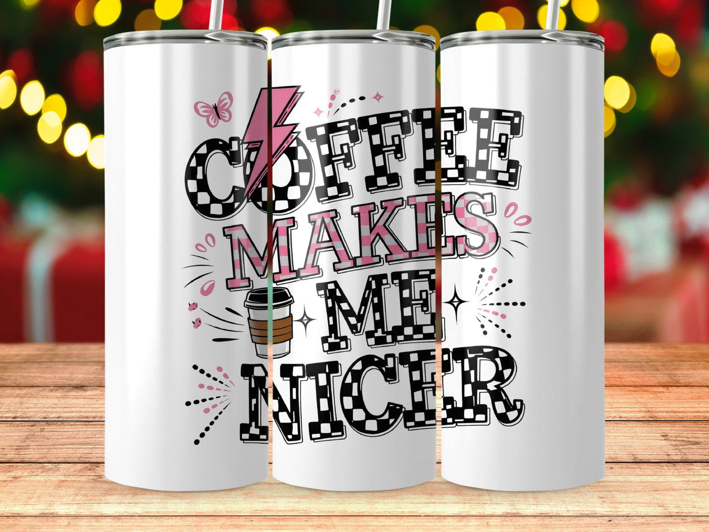 Coffee Makes Me Nicer Insulated Tumbler product