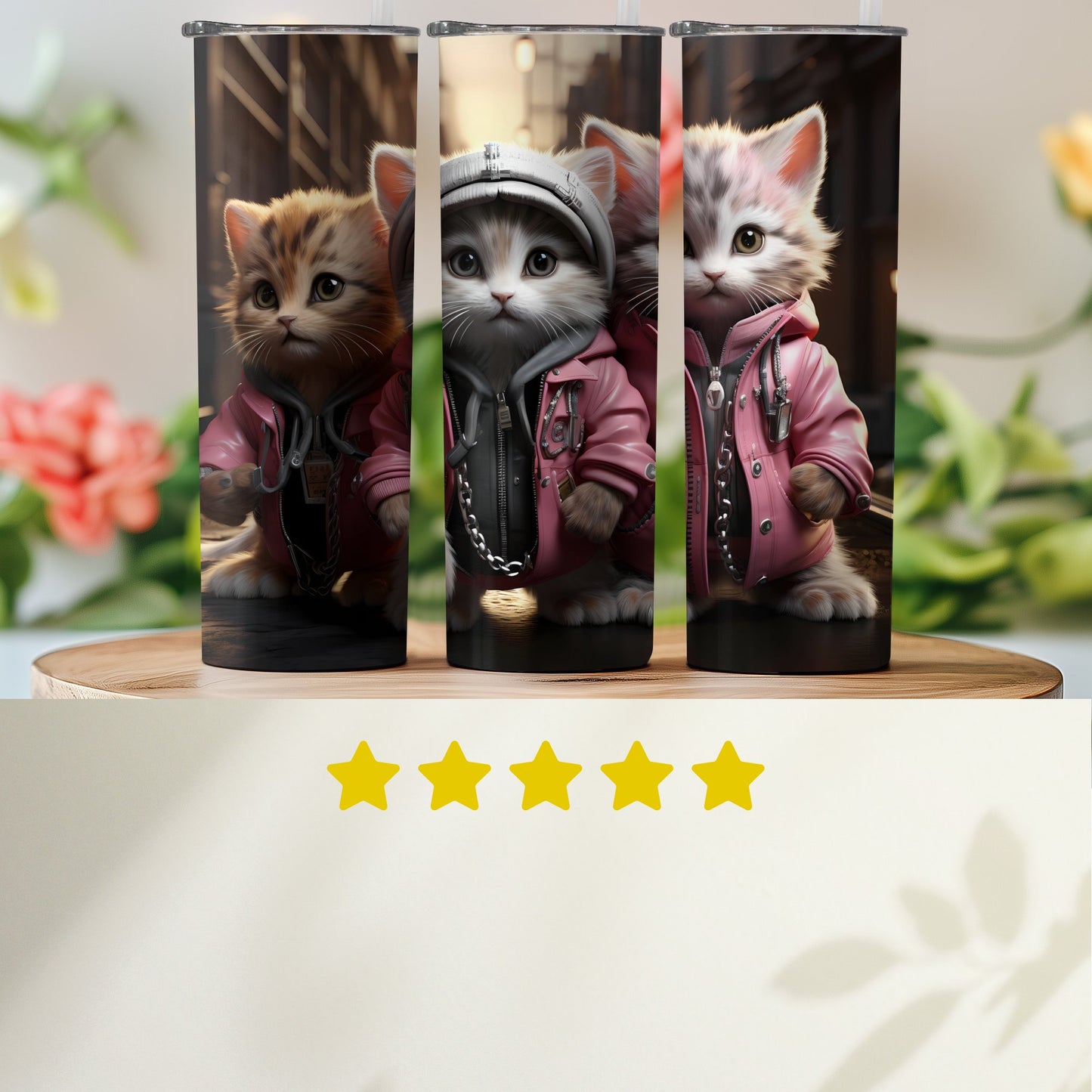 Cute Kittens Prints Stylish and Unique Tumbler product