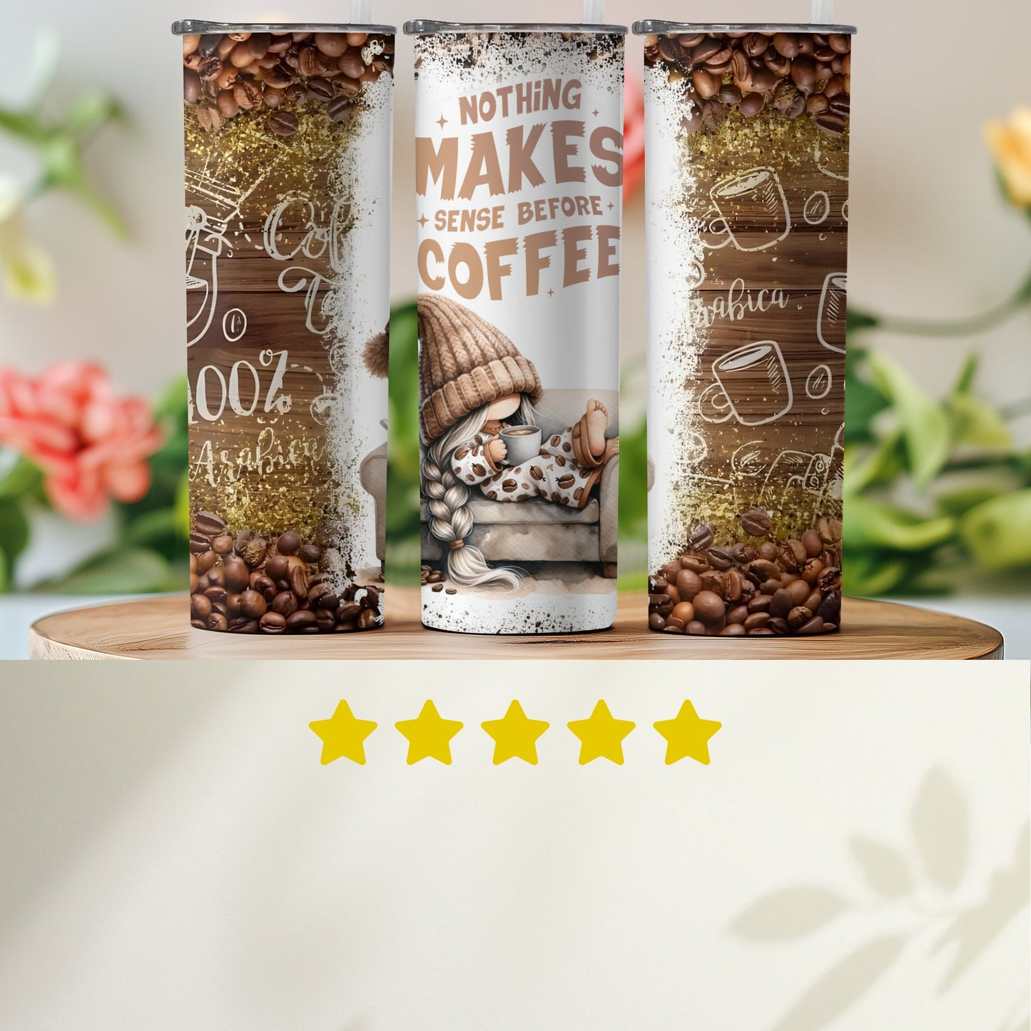 Nothing Makes Sense Before Coffee Tumbler product type