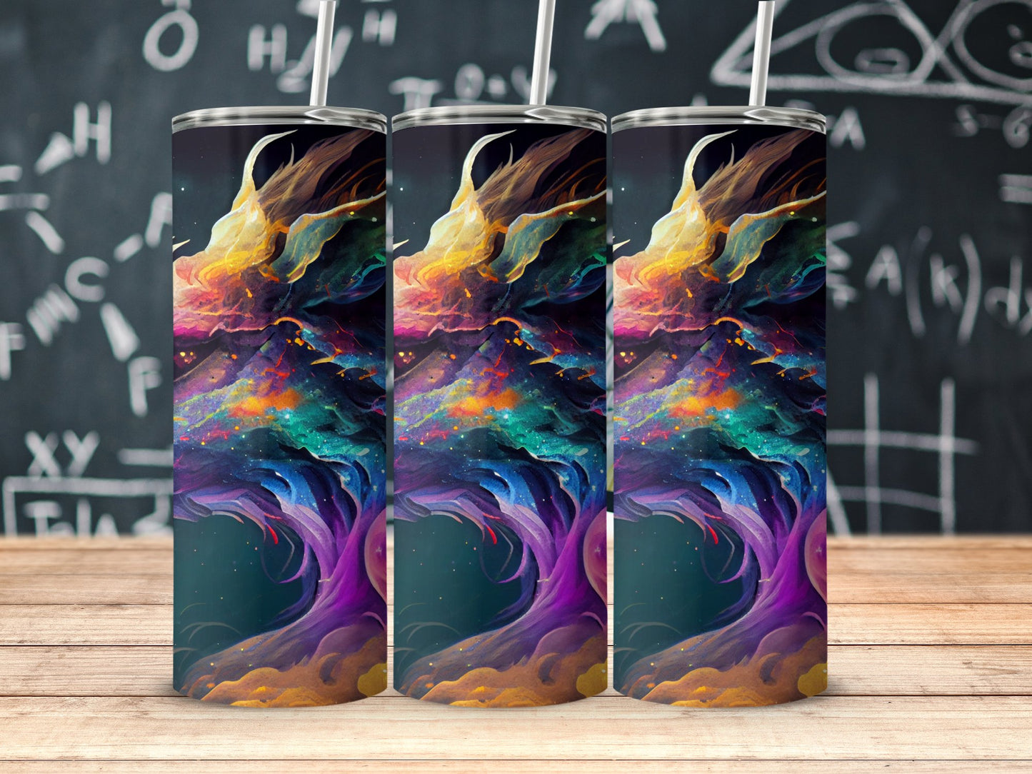 Colorful Abstract Mountain Design Tumbler product