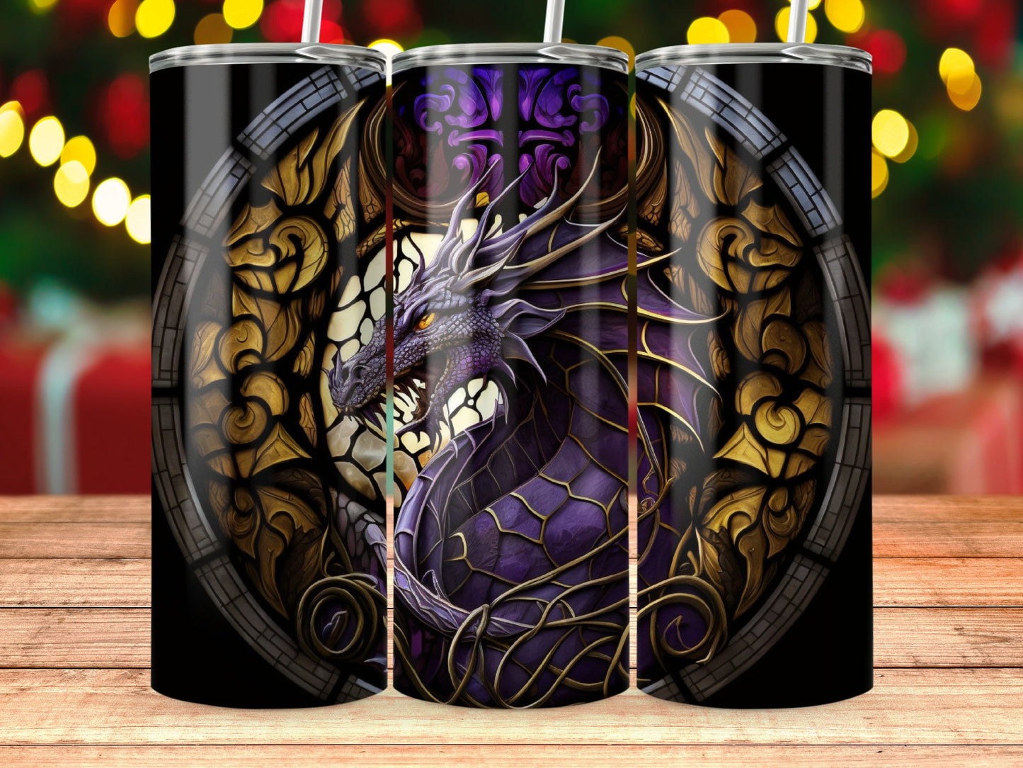 Fantasy Dragon Art Stainless Steel Tumbler product type