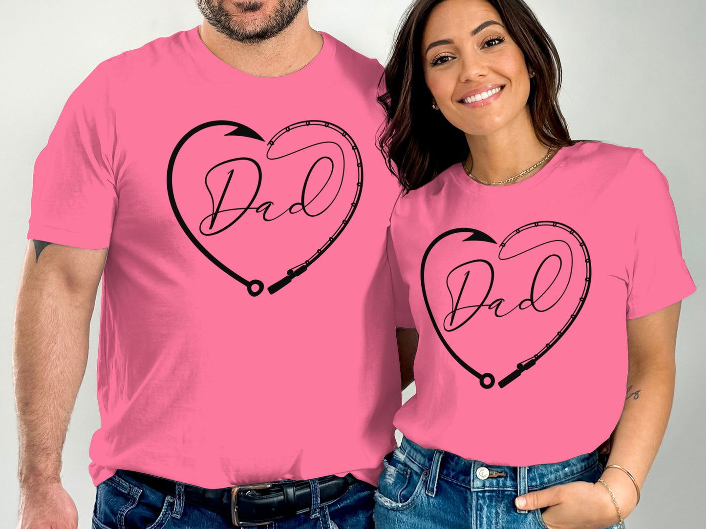 Heart Dad Stethoscope Design T-shirt product type
