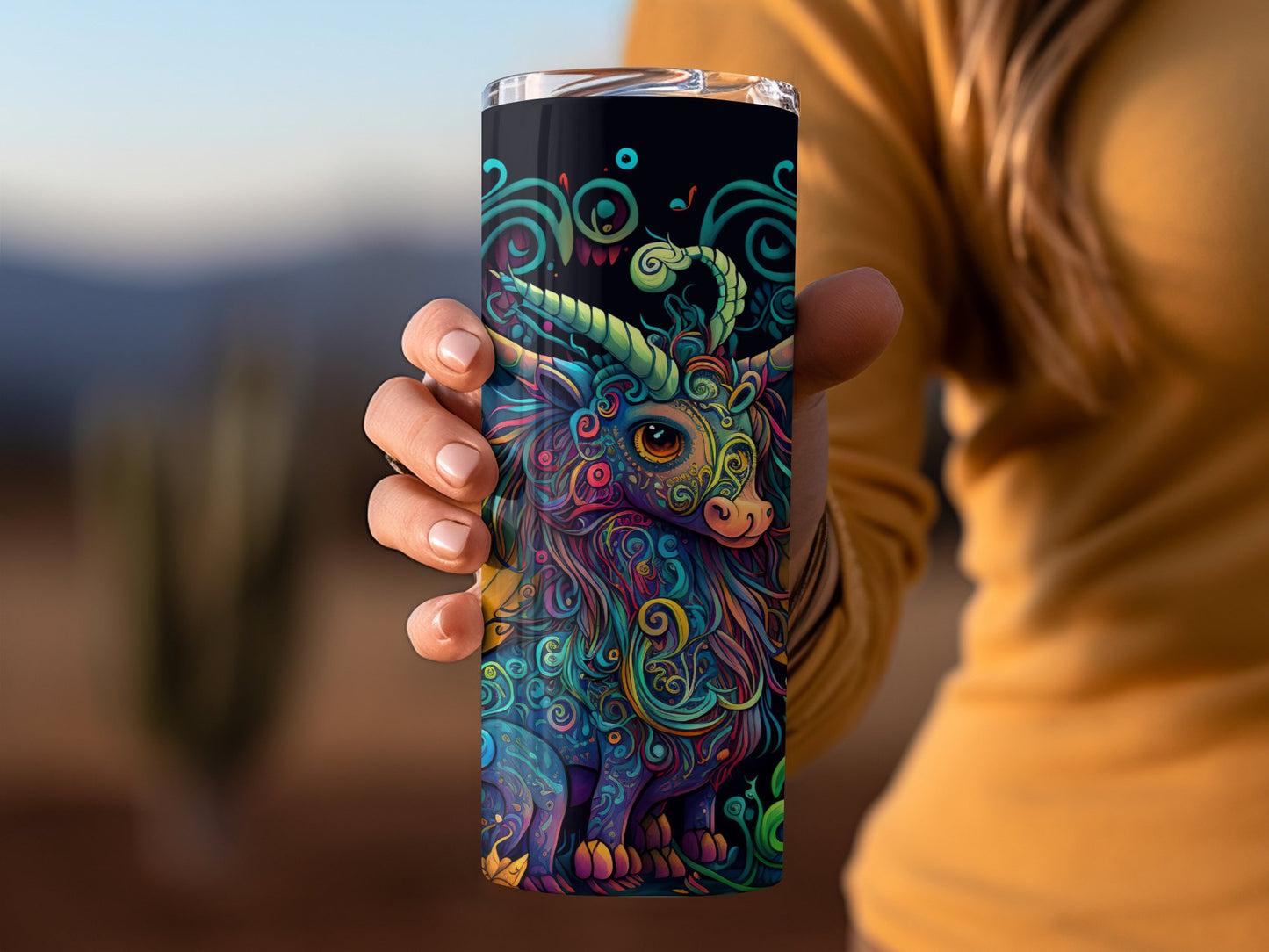 Colorful Whimsical Unicorn Art Design Tumbler product type