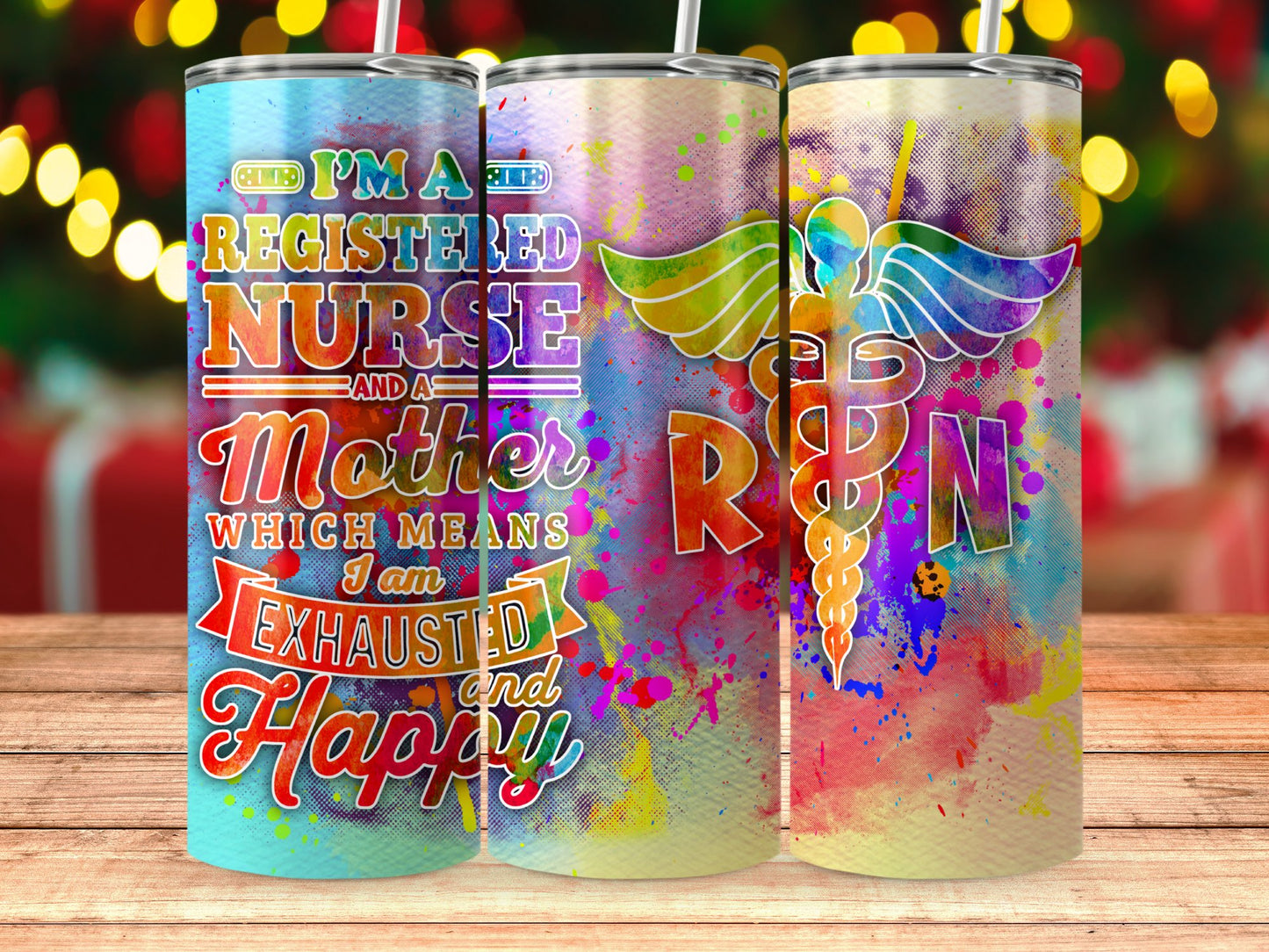 I'm A Registered Nurse and Mother Exhausted and Happy product type