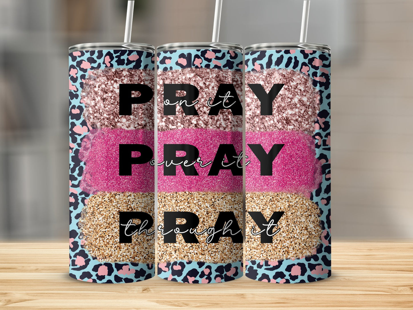 Pray Powerful Pray Repeat Tumbler product