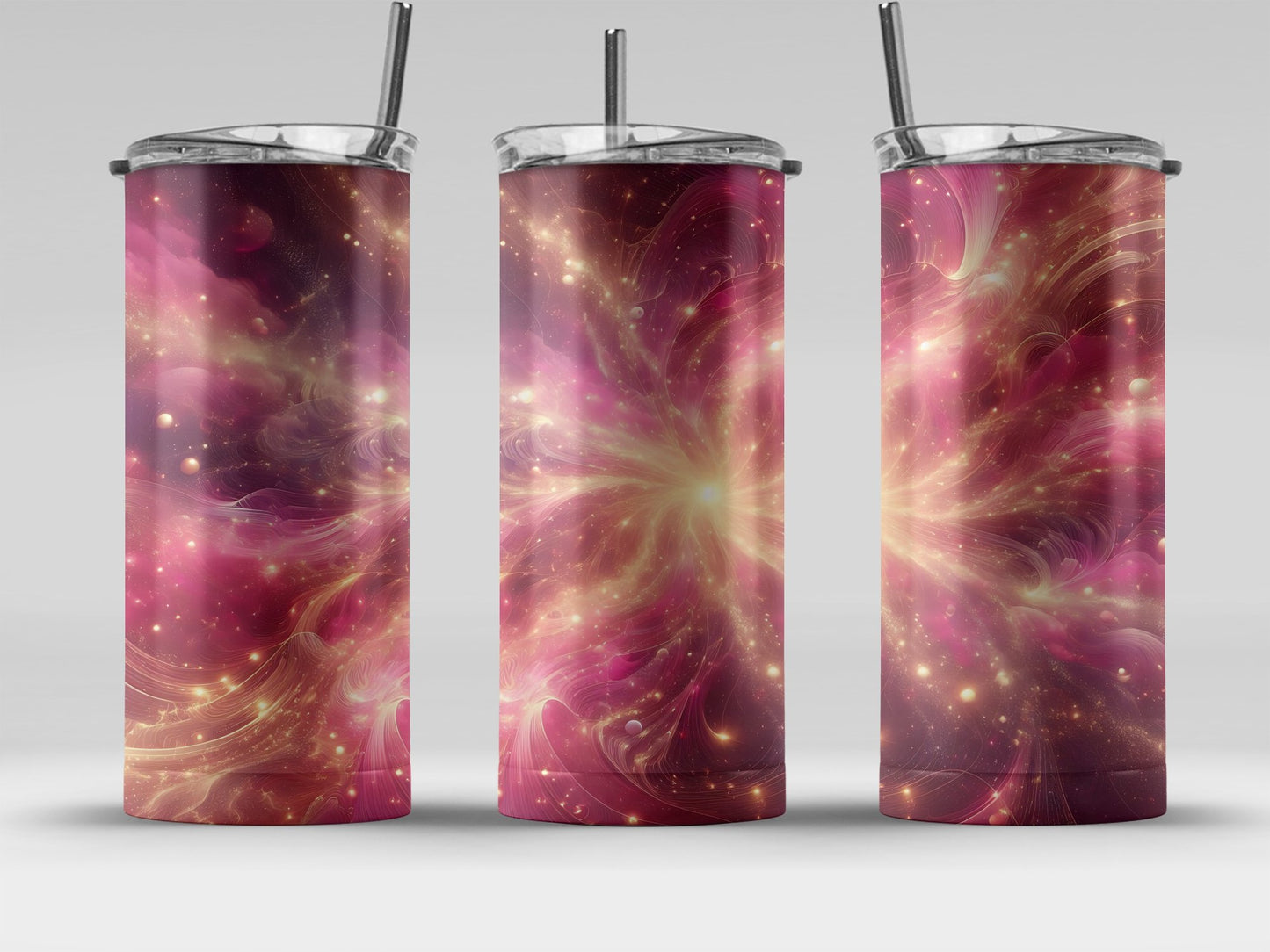 Mesmerizing Cosmic Swirl Design Tumbler product