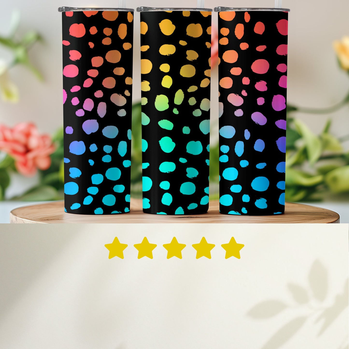 Rainbow Leopard Gradient Tall Tumbler products