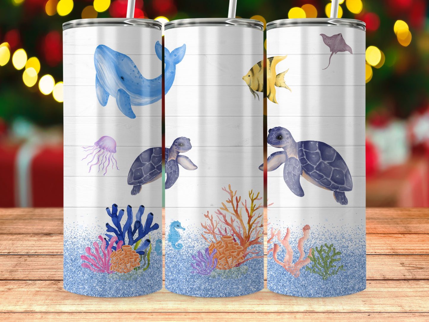 Colorful Ocean Creatures Tumbler product type