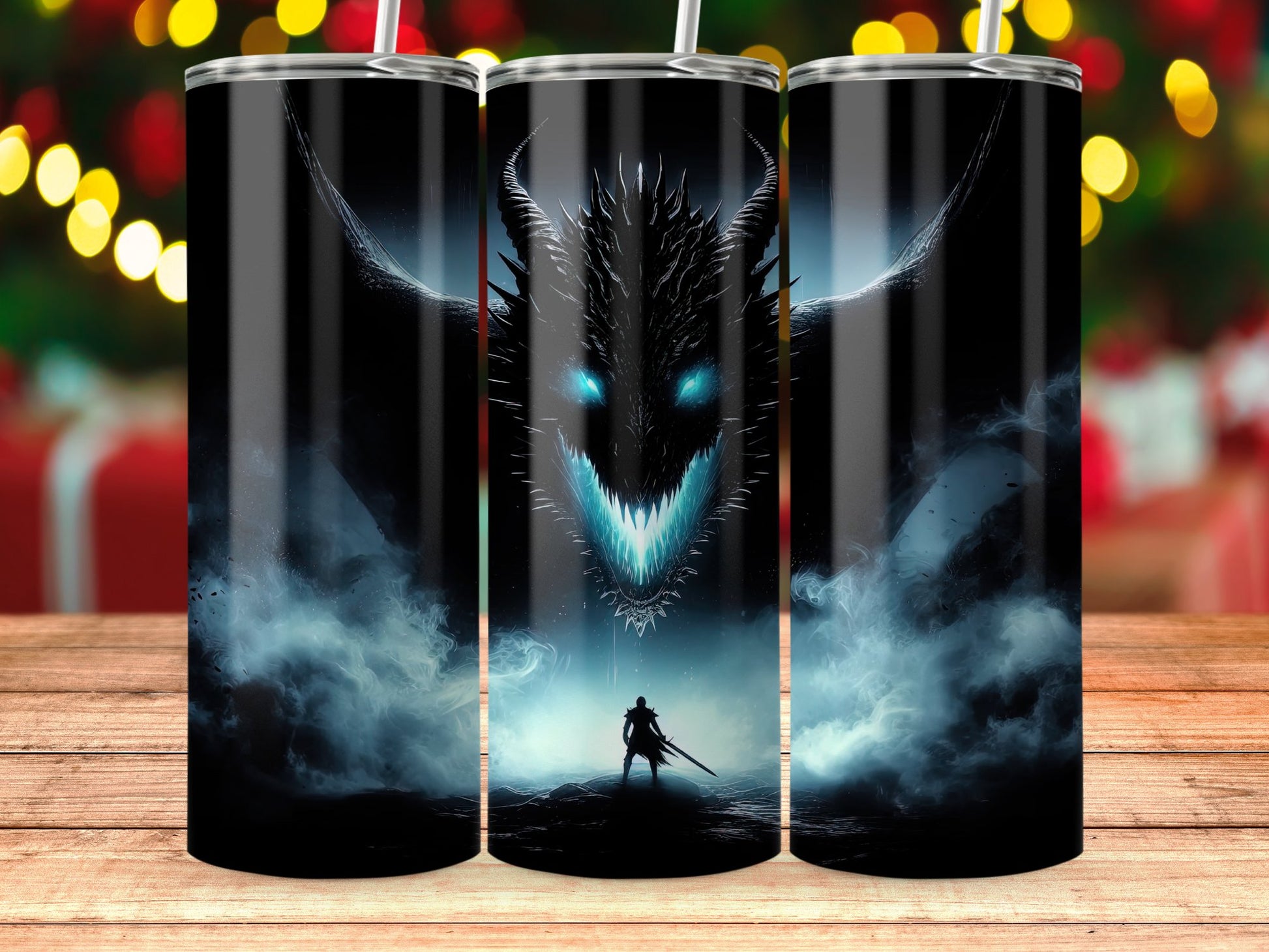 Epic Dragon Warrior Against Dark Fiery Beast product type