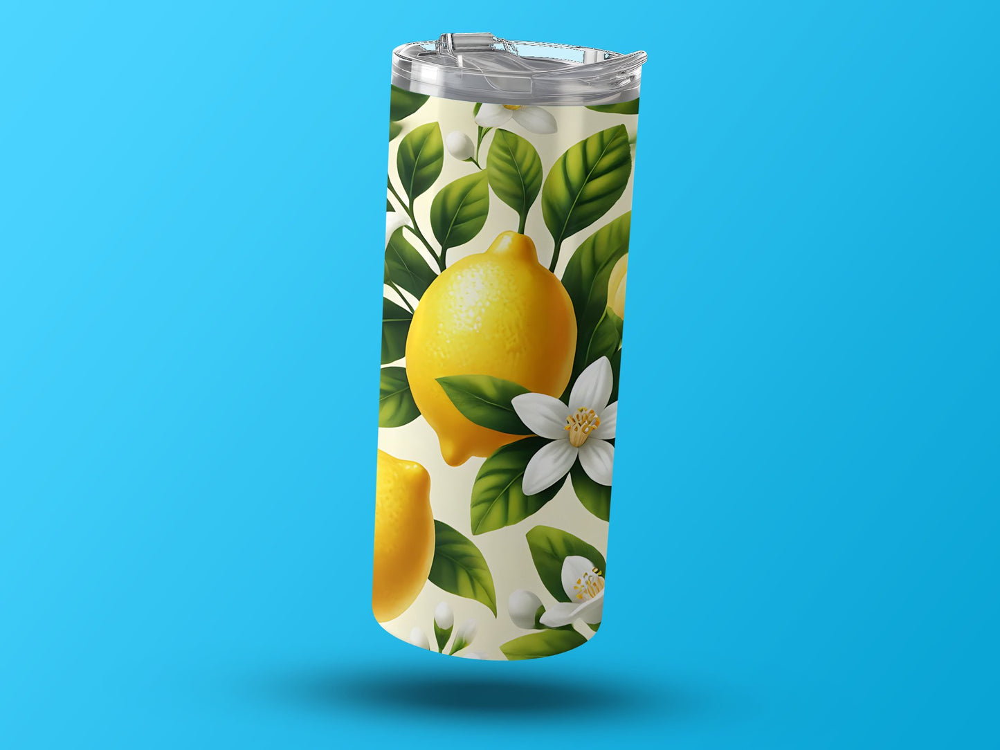 Lemon and Floral Design Insulated Tumbler product