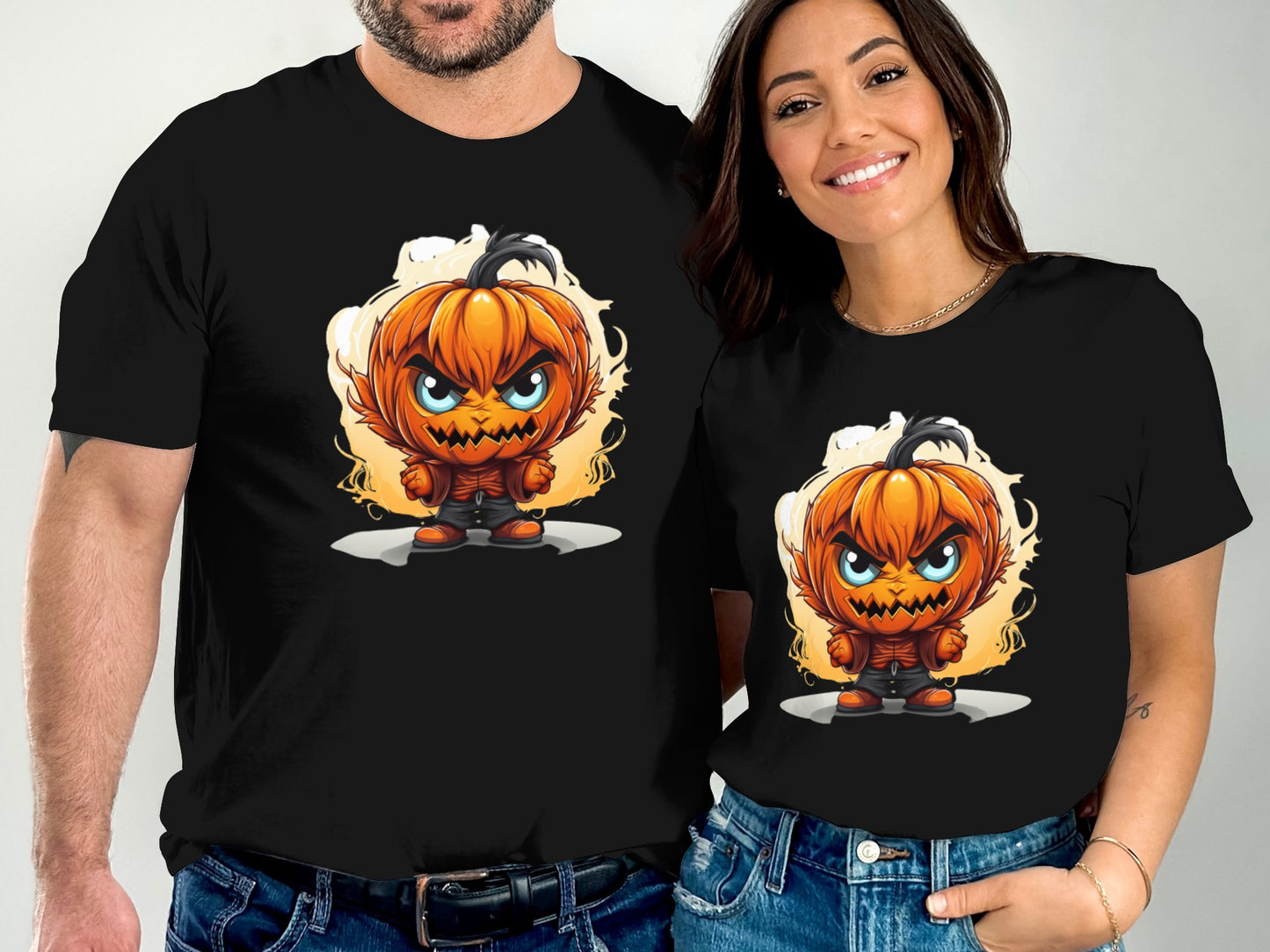 Cute Pumpkin Character Graphic Printed T-Shirt product