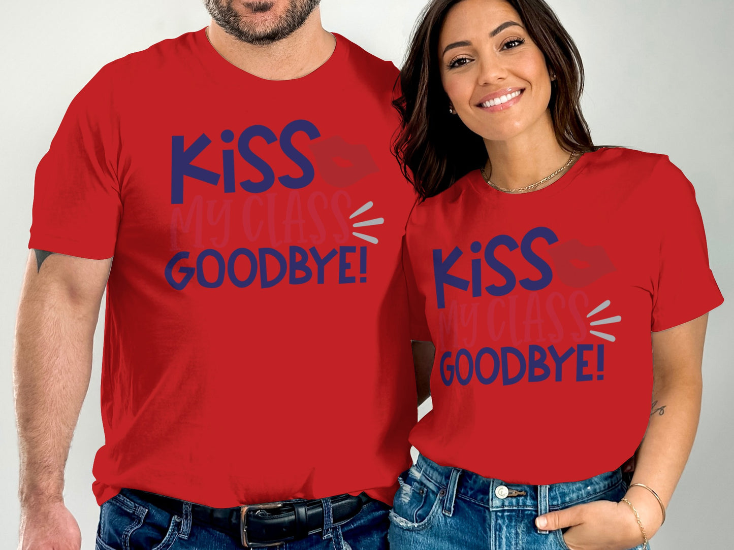 Kiss My Class Goodbye Red Graphic T-Shirt product type