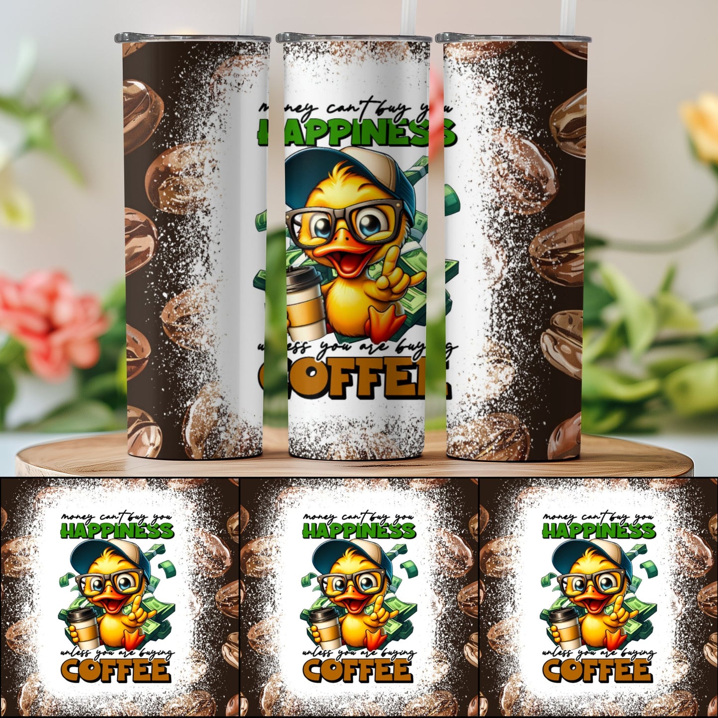 Money Can't Buy Happiness but Coffee Cute Duck product
