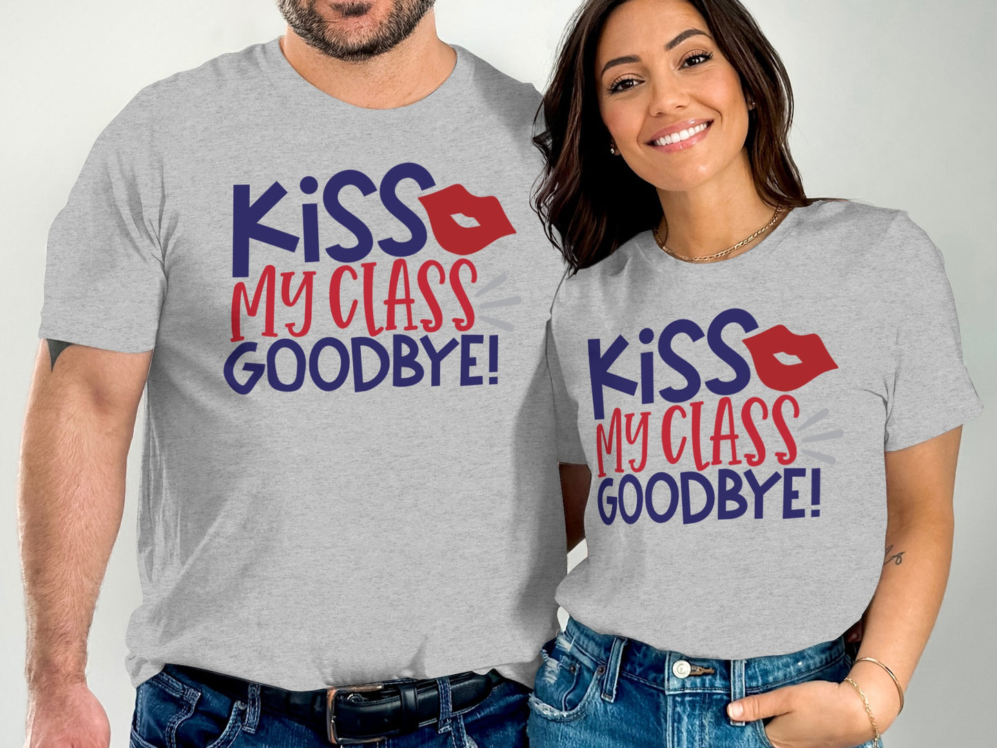 Kiss My Class Goodbye Grey Unisex T-shirt product