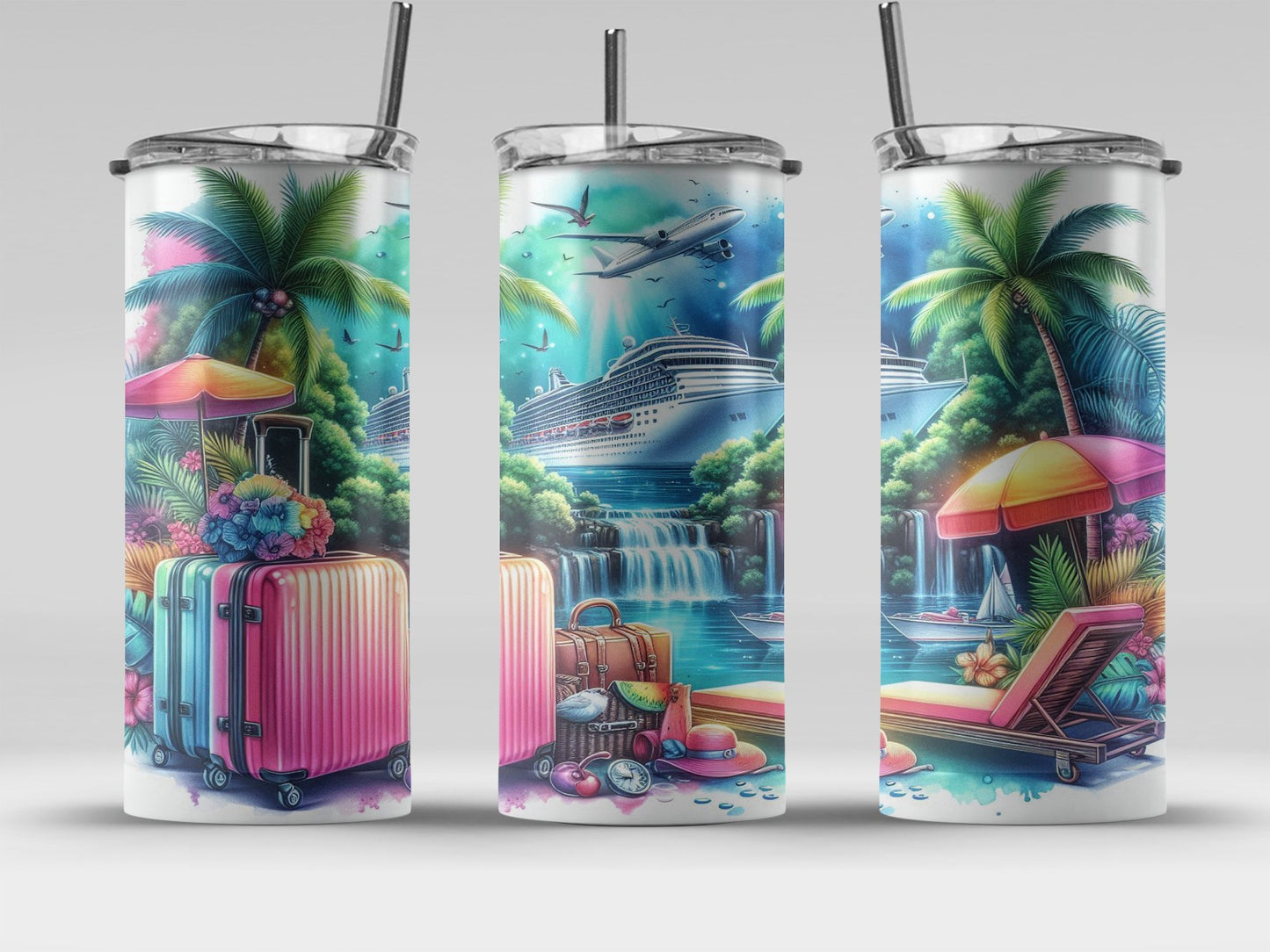 Tropical Cruise Vacation Inspired Tumbler product type