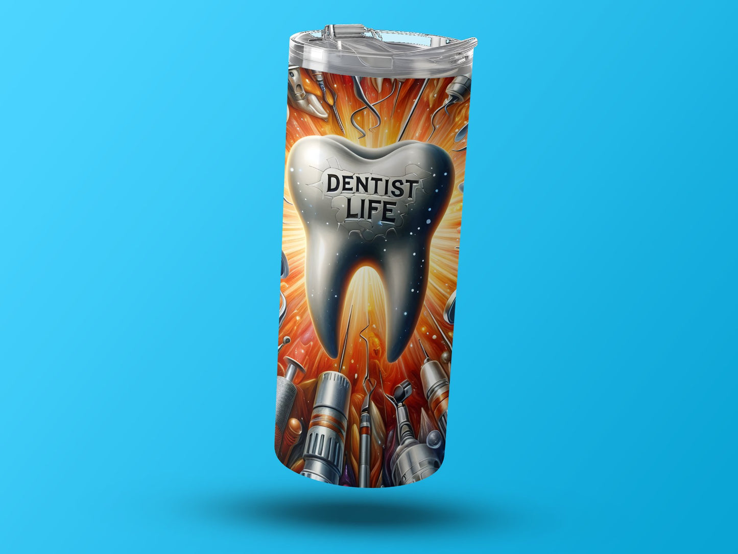 Dentist Life Themed Tumbler with Vivid Artwork Tumbler product