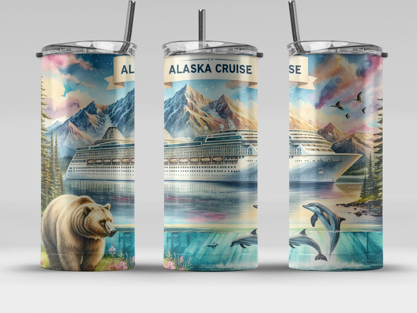 Beautiful Alaska Cruise Adventure Inspired Tumbler product