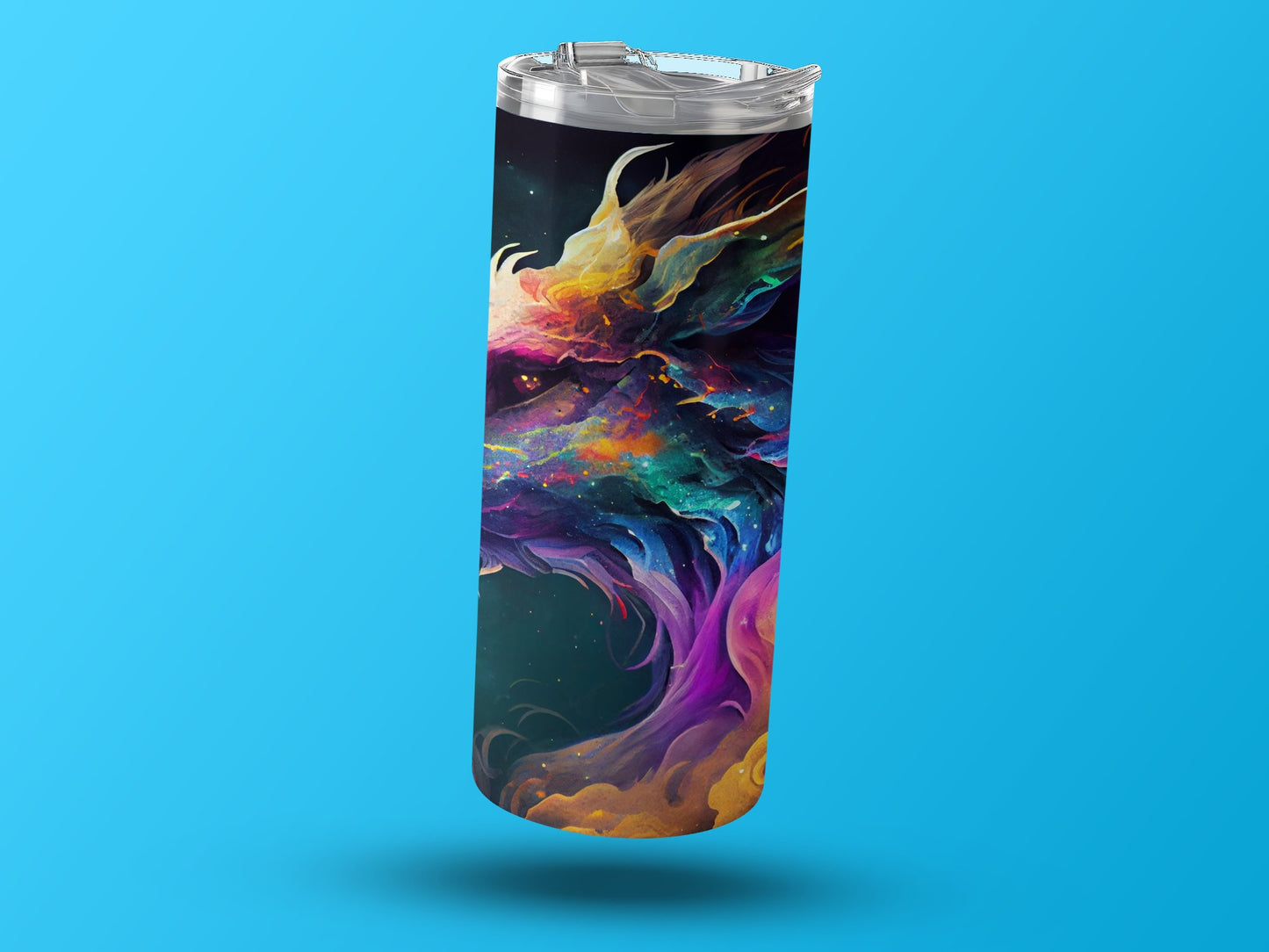 Colorful Abstract Wolf Design Insulated Drinkware product