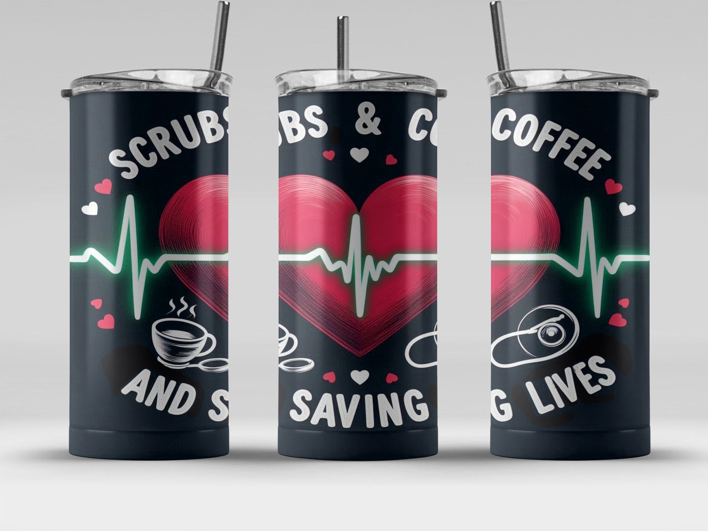 Scrubs Coffee Saving Lives Tumbler Nurse Gift product type