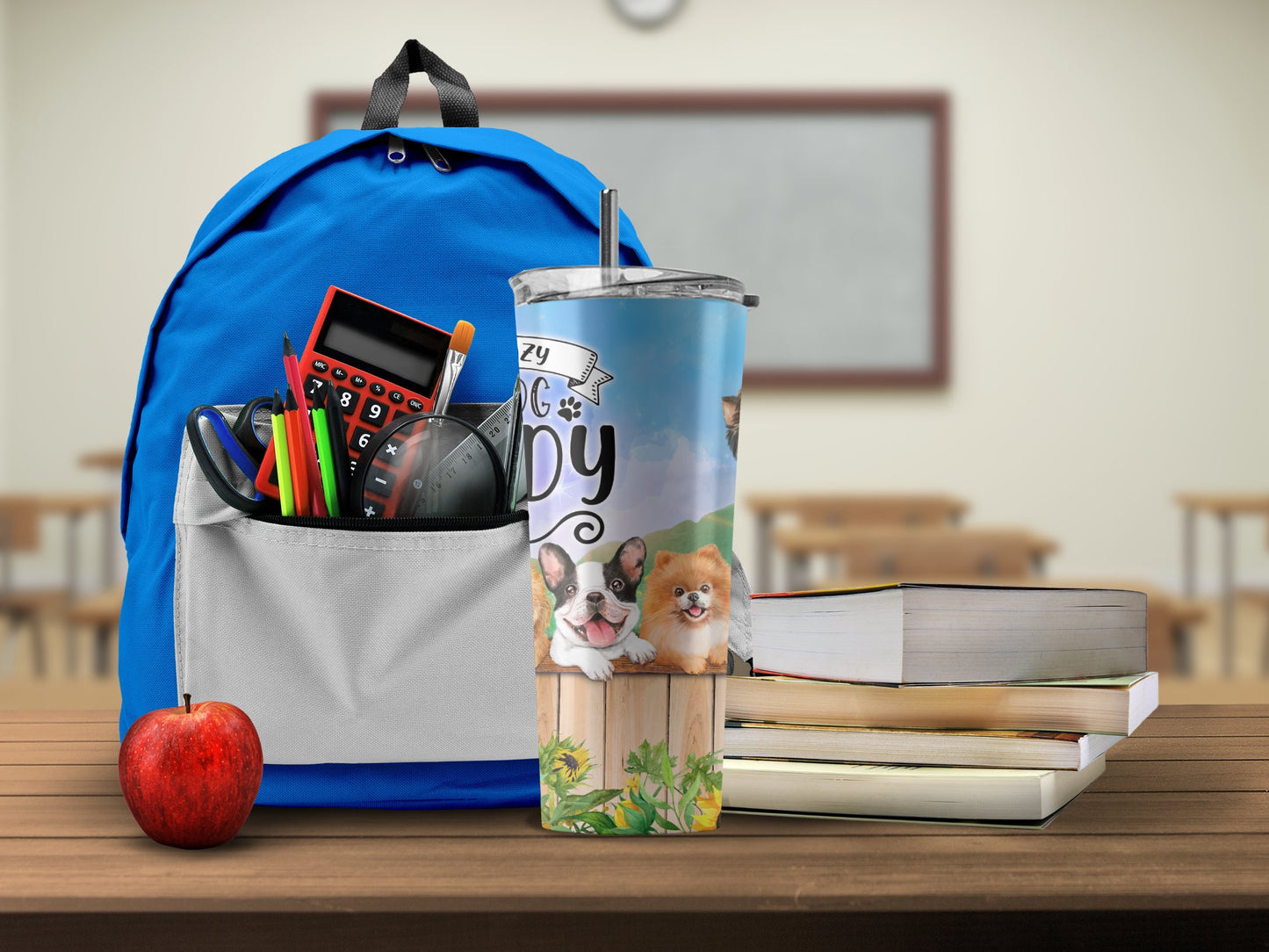 Cozy Pup Themed Insulated Tumbler with Straw product type