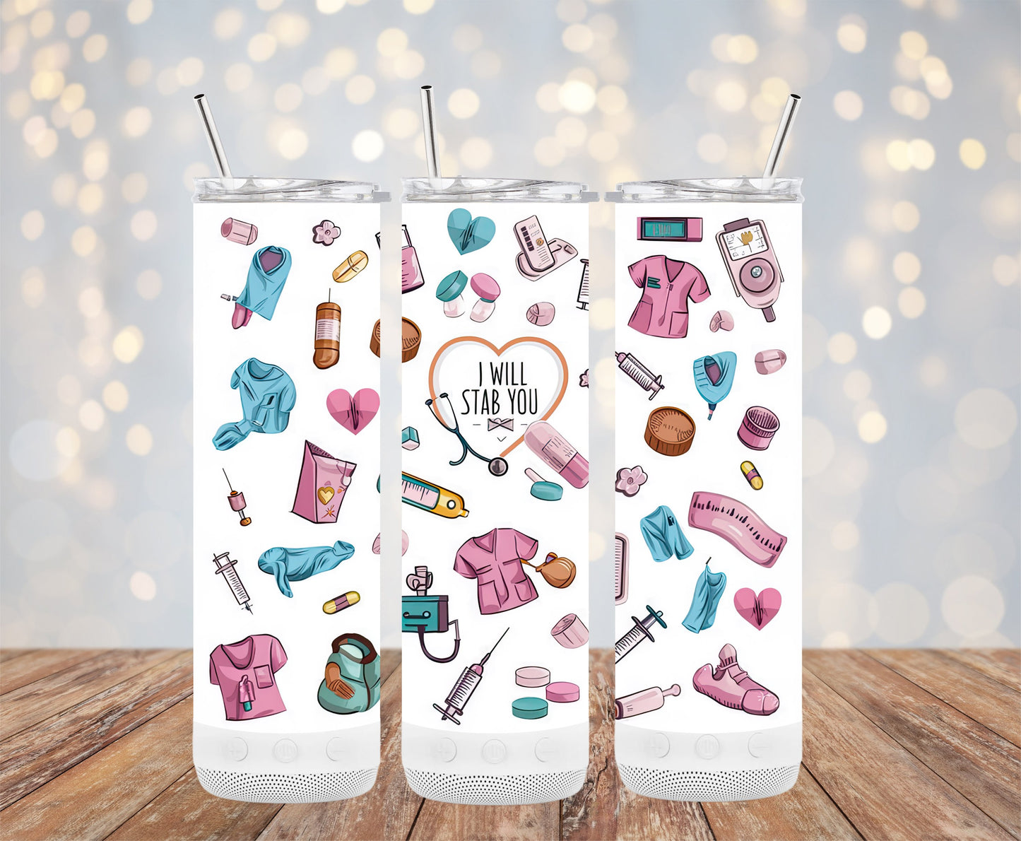 I Will Stab You Nurse Themed Insulated Tumbler product